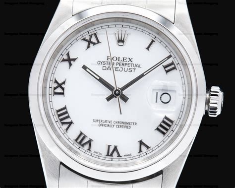 rolex datejust 16200 white dial